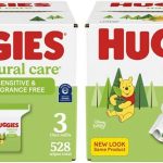 Baby Wipes, Huggies Natural Care Sensitive Baby Diaper Wipes, Unscented, Hypoallergenic, 12 Flip-Top Packs (768 Wipes Total)